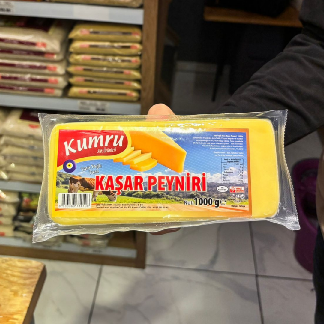 Kumru Tam Yağlı Kaşar Peyniri 1 KG 