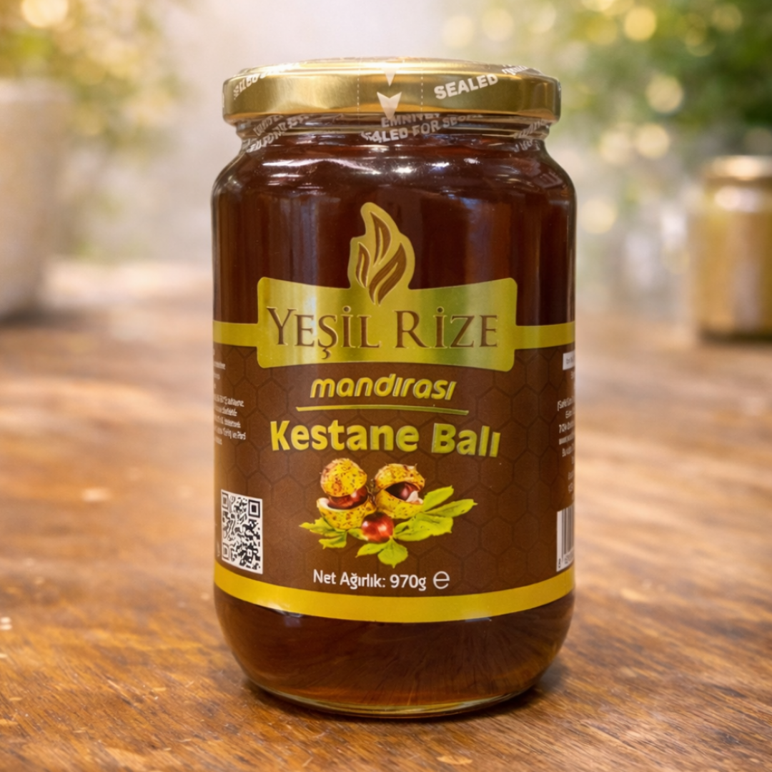 Yeşil Rize Mandırası Kestane Balı 970g