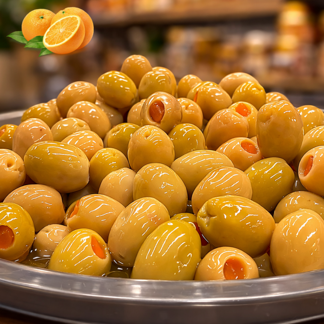 Portakal Dolgulu Yeşil Zeytin 1 KG