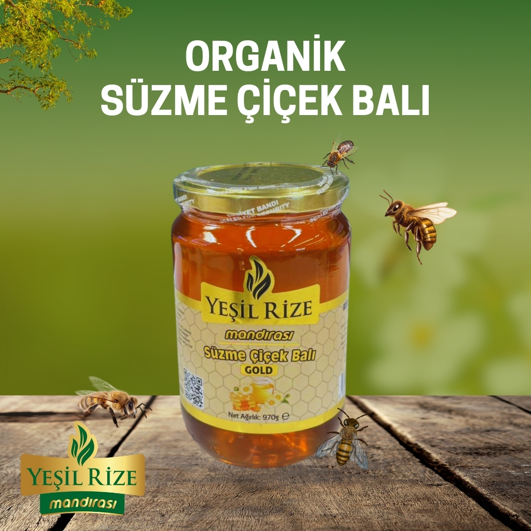 Süzme Çiçek Balı Gold 970g